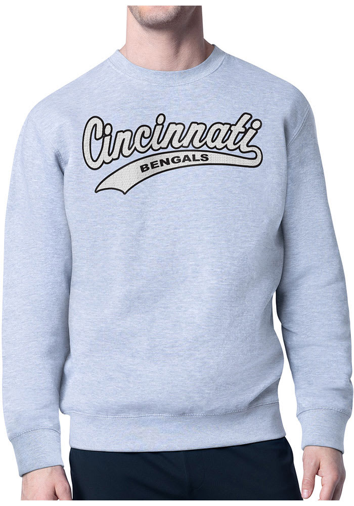 Starter Cincinnati Bengals Mens Tailsweep Long Sleeve Crew Sweatshirt