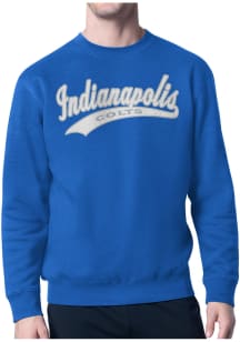 Starter Indianapolis Colts Mens Blue Tailsweep Long Sleeve Crew Sweatshirt