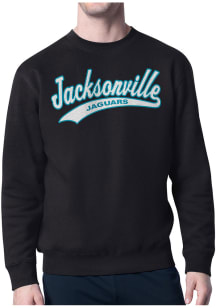 Starter Jacksonville Jaguars Mens Black Tailsweep Long Sleeve Crew Sweatshirt