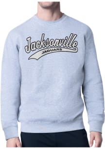 Starter Jacksonville Jaguars Mens Grey Tailsweep Long Sleeve Crew Sweatshirt