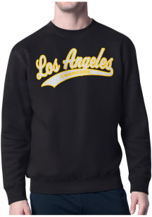 Starter Los Angeles Chargers Mens Black Tailsweep Long Sleeve Crew Sweatshirt