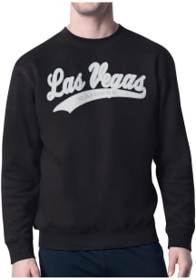 Starter Las Vegas Raiders Mens Black Tailsweep Long Sleeve Crew Sweatshirt