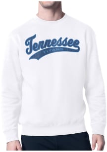 Starter Tennessee Titans Mens White Tailsweep Long Sleeve Crew Sweatshirt