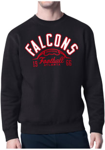 Starter Atlanta Falcons Mens Black Half Ball Long Sleeve Crew Sweatshirt