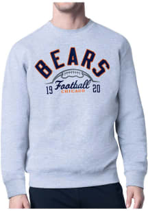 Starter Chicago Bears Mens Grey Half Ball Long Sleeve Crew Sweatshirt