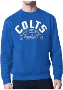 Starter Indianapolis Colts Mens Blue Half Ball Long Sleeve Crew Sweatshirt