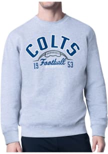 Starter Indianapolis Colts Mens Grey Half Ball Long Sleeve Crew Sweatshirt