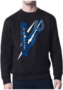 Starter Indianapolis Colts Mens Black Color Scratch Long Sleeve Crew Sweatshirt