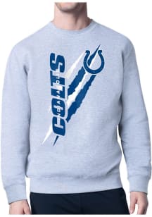 Starter Indianapolis Colts Mens Grey Color Scratch Long Sleeve Crew Sweatshirt