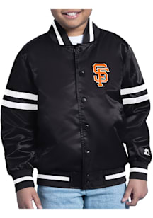 Starter San Francisco Giants Youth Black Stacked Logo Medium Weight Jacket