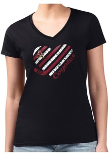 4Her Arizona Coyotes Womens  Heart Fitted Short Sleeve T-Shirt