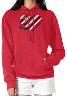 4Her Ottawa Senators Womens Red Heart Hooded Sweatshirt