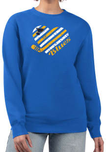 4Her St Louis Blues Womens Blue Heart Crew Sweatshirt