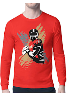 Starter San Francisco 49ers Red Player Long Sleeve T Shirt