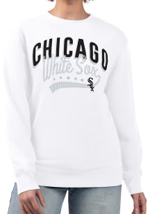 4Her Chicago White Sox Womens White Filigree Crew Sweatshirt