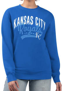 4Her Kansas City Royals Womens Blue Filigree Crew Sweatshirt