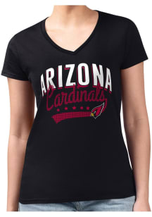 4Her Arizona Cardinals Womens  Filigree Fitted Design Short Sleeve T-Shirt