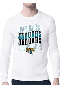 Starter Jacksonville Jaguars White Wave Long Sleeve T Shirt