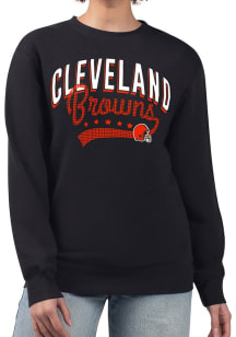 4Her Cleveland Browns Womens  Filigree Crew Sweatshirt