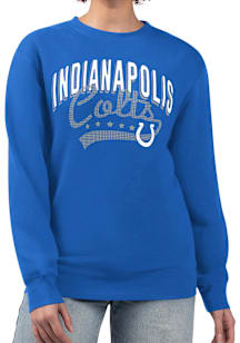 4Her Indianapolis Colts Womens Blue Filigree Crew Sweatshirt