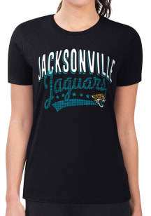 4Her Jacksonville Jaguars Womens  Filigree Fitted Short Sleeve T-Shirt