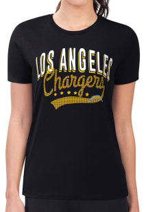 4Her Los Angeles Chargers Womens  Filigree Fitted Short Sleeve T-Shirt