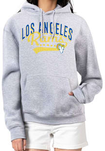 4Her Los Angeles Rams Womens Grey Filigree Hooded Sweatshirt