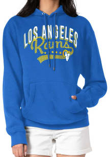 4Her Los Angeles Rams Womens Blue Filigree Hooded Sweatshirt