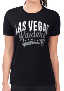 4Her Las Vegas Raiders Womens  Filigree Fitted Design Short Sleeve T-Shirt