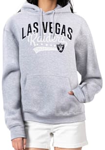 4Her Las Vegas Raiders Womens Grey Filigree Hooded Sweatshirt