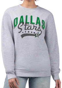 4Her Dallas Stars Womens Grey Filigree Crew Sweatshirt