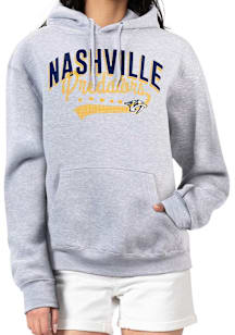 4Her Nashville Predators Womens Grey Filigree Hooded Sweatshirt