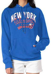 4Her New York Islanders Womens Blue Filigree Hooded Sweatshirt