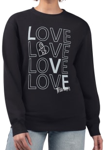 4Her Chicago White Sox Womens Black Love Crew Sweatshirt
