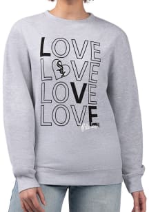 4Her Chicago White Sox Womens Grey Love Crew Sweatshirt