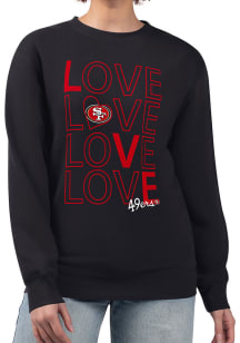 4Her San Francisco 49ers Womens  Love Crew Sweatshirt