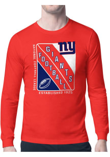 Starter New York Giants Red Shield Long Sleeve T Shirt