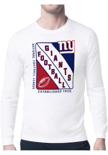 Starter New York Giants White Shield Long Sleeve T Shirt