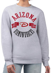 4Her Arizona Diamondbacks Womens Grey City Crew Sweatshirt