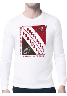 Starter Tampa Bay Buccaneers White Shield Long Sleeve T Shirt