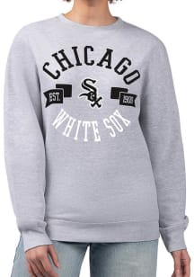 4Her Chicago White Sox Womens Grey City Crew Sweatshirt