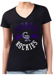 4Her Colorado Rockies Womens  City Fitted Design Short Sleeve T-Shirt