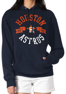 4Her Houston Astros Womens Navy Blue City Hooded Sweatshirt