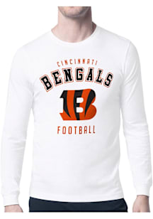 Starter Cincinnati Bengals White Logo Long Sleeve T Shirt