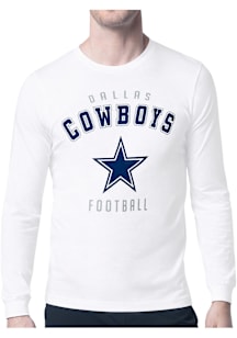 Starter Dallas Cowboys White Logo Long Sleeve T Shirt