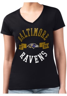 4Her Baltimore Ravens Womens  City Fitted Short Sleeve T-Shirt