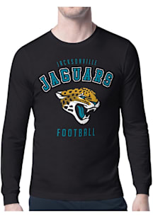 Starter Jacksonville Jaguars Black Logo Long Sleeve T Shirt