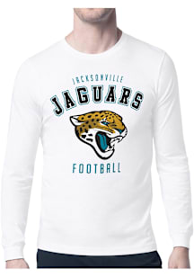 Starter Jacksonville Jaguars White Logo Long Sleeve T Shirt