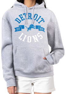 4Her Detroit Lions Womens Grey City Hooded Sweatshirt