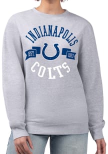 4Her Indianapolis Colts Womens Grey City Crew Sweatshirt